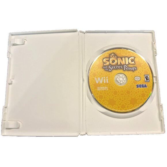 Sonic And The Secret Rings Sega Wii Disc & Case No Manual - Picture 4 of 5
